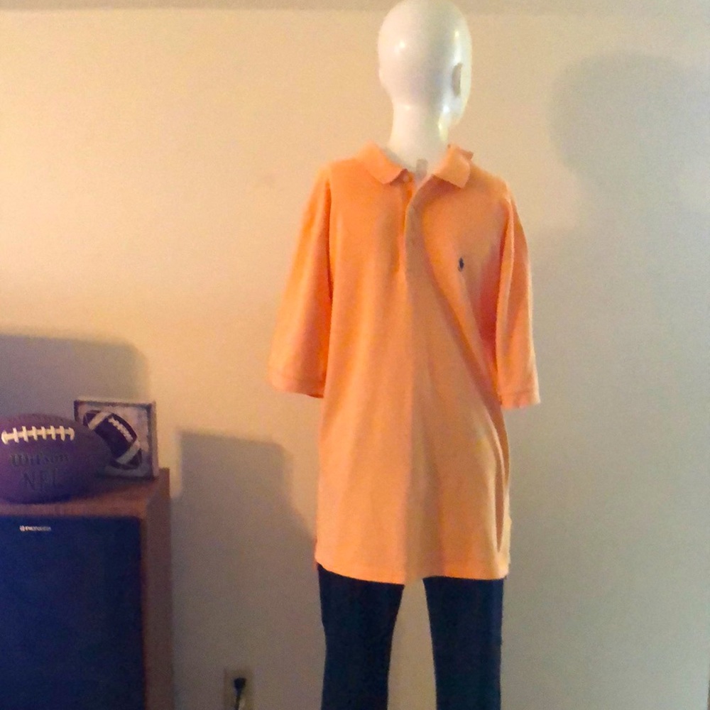 Men’s Short Sleeve Peach Polo